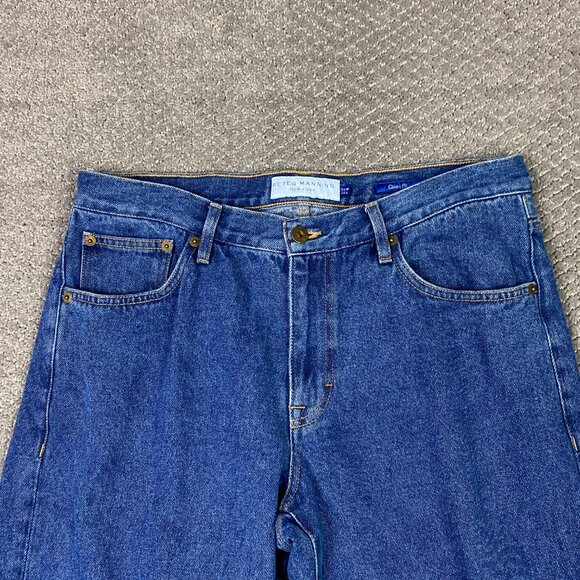 Peter Manning Classic Fit Jeans Men's 34 x 26 Fit 33 x 24.5 Blue Cotton New York - Picture 2 of 13
